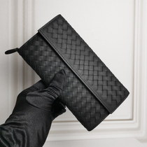 Wallet male leather long 2022 new tide braided tire tire tire female wallet wallet female wallet wallet