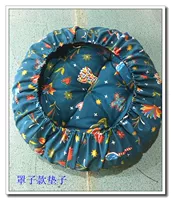 Голубая птичья подушка