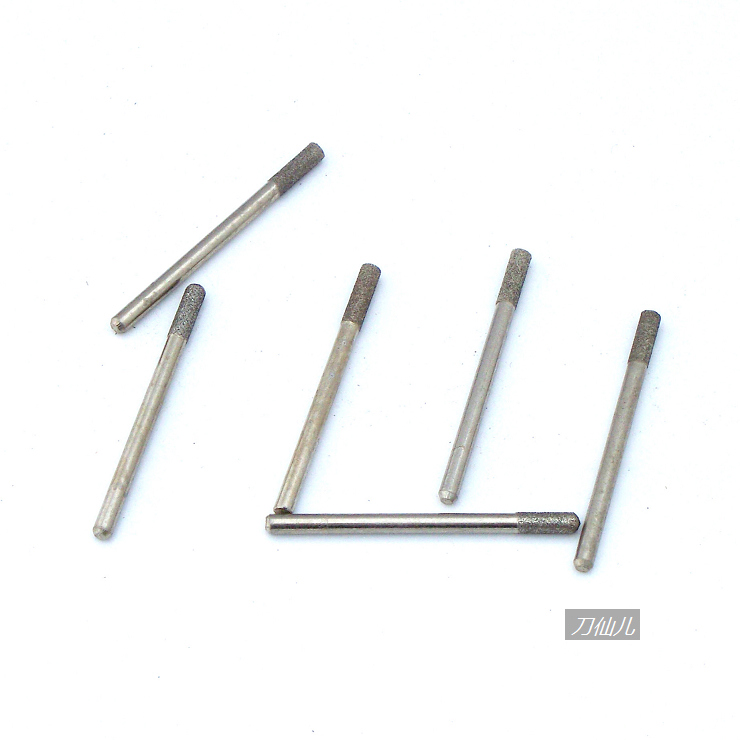 Diamond sand sand grinding head cylindrical shank 3 mm head 3 mm 4 mm (recommended)