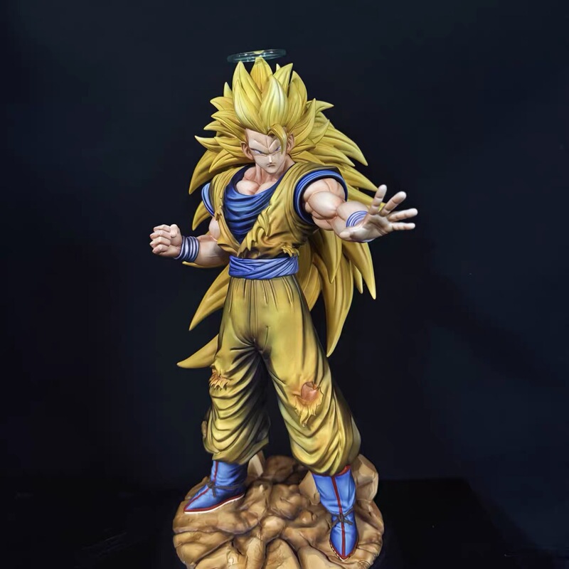 49 Model Lp Raise Your Hand Beyond Three 1/6 Rock Base Comic Color Dragon Ball Resin Molded Figure