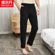 Quần Pyjama cho nam Quần nhà Quần cotton Cotton Loose Casual Mùa xuân hè Thu thể thao Quần mỏng cỡ lớn