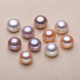 DIY natural freshwater pearl necklace, ring, earrings, corsage, nude beads, flat round bun-shaped loose pearls