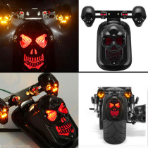  Motorcycle accessories Harley Cruise Prince car Scooter Big Turtle King Retro modified skull taillight Turn signal