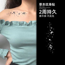 Star Clavicle plant tattoo Stickers ins wind Waterproof Female Long lasting sexy semi permanent pattern