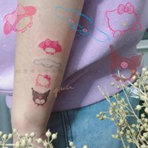 ins Wind cartoon Jade Gui dog cool Lomi rabbit Hello Kitty girl waterproof tattoo sticker lasting female Net Red