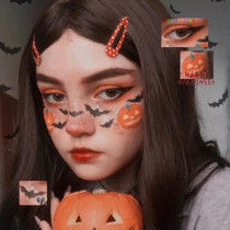 Halloween tattoo stickers cute children pumpkin face stickers dress up cute bat skull star stickers gift