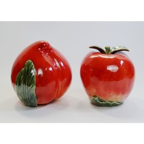 Apple Shou Peach Heshou Pumpkin Fruit Ceramic Ornaments Creative Home Desk Tea Plate for Decorative Crafts