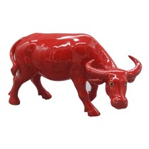 Ceramic Hourglass Other Ornaments Zodiac Chinese Ox Zoo Forest Gardening Home Auspicious and Safe Decoration