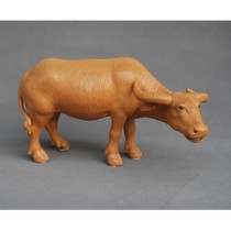 Fengshui yellow cattle ceramic ornaments auspicious cattle furnishings