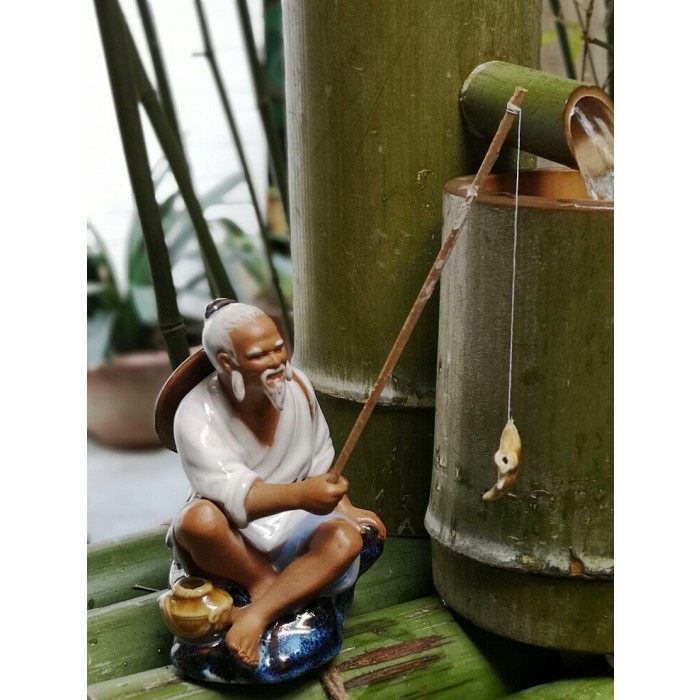 High 12cm Jiangtai Tai - Fang Road Fish Boutique Ceramic Fish Accessories Hotel disk decorations fake mountain gardening accessories