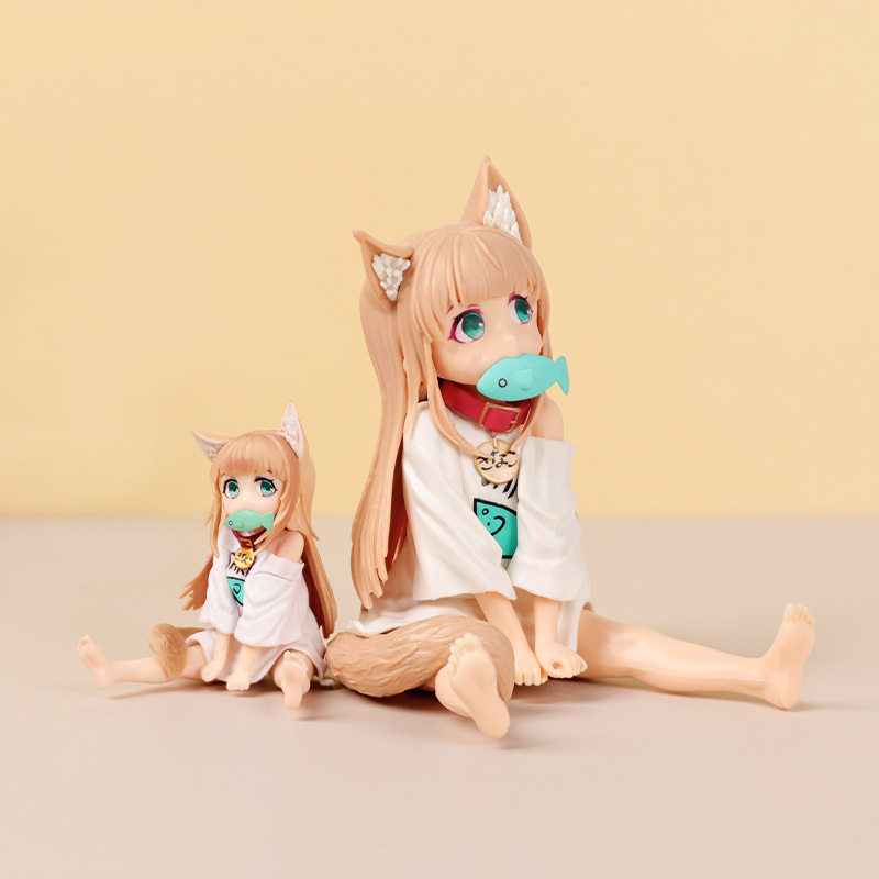 二次元桌宠手办黄豆粉可爱机箱手办潮玩