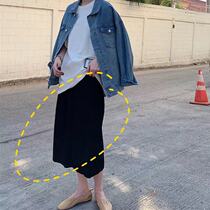 Large size maternity skirt children loose 2021 Autumn New straight knitted medium length spring and autumn wool skirt