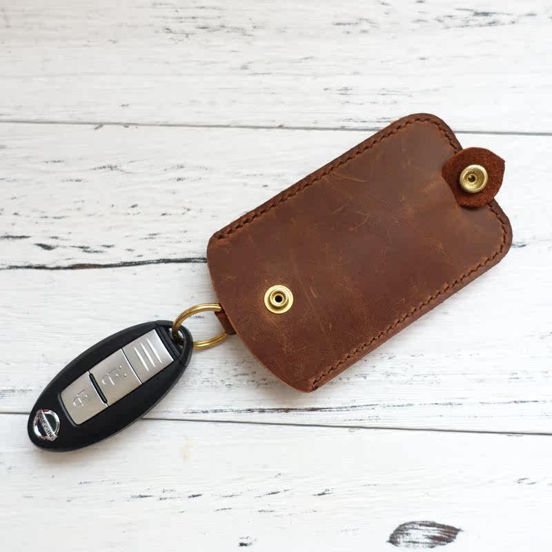 Mad Mapleather Hands With Pull-out Hand Sewn Head Layer Cow Leather Male And Female Universal Key Cover Car Key Bag