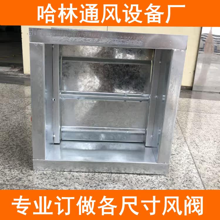 Electric wind valve manual air volume regulating valve ventilation duct butterfly valve white iron galvanized fire valve 304 stainless steel wind