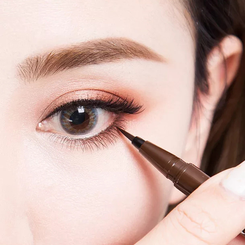 Red eyeliner female peach makeup purple green blue color beginner novice waterproof anti-smudge pseudo-color