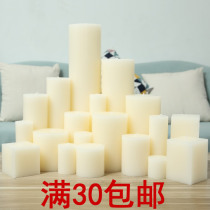 Classic cylindrical smoke-free tasteless ivory white thick candle Household wedding church Hotel restaurant candle