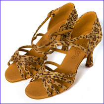 Betty BAO WEN gold-heeled Latin dance shoes for women adult soft soles 5 5 fine heels 6 5 medium high 7 5 pen Yingpu 2324