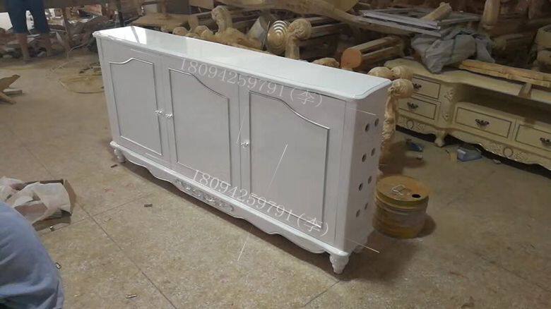 KTV white French style European-style point song cabinet lengthened TV enclosure bar hotel clubhouse Boxes Compartment utilitany cabinets