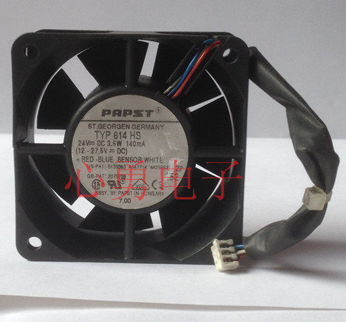Original fit PAPST West German heat dissipation fan TYP 614 HS DC24V 140mA 3 5W 6025
