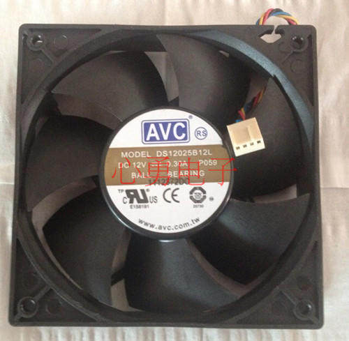 Original AVC cooling fan DS12025B12L DC12V 0 3A 12025