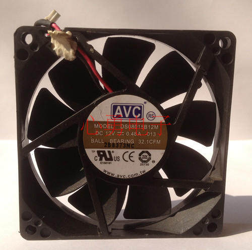 Original AVC cooling fan DS0815B12M DC12V 0 48A 8015