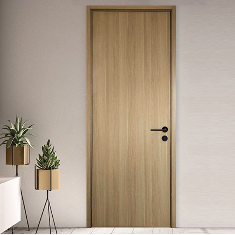 Interior solid wood lacquered wood door Japanese style modern minimalist room door custom narrow rims light and luxurious bedroom door solid wood composite door