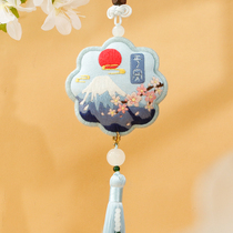 Embroidered diy handmade self-embroidered couple talisman sachet material bag Ping An Fu purse body protection to send boyfriend