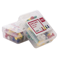 Del 0021 I-Pin Pin Cork Plank Press Nail Plastic Color Boxed Photo Drawing Board Photo Frame Nails ins ins