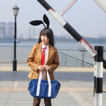 Spot youth pig head teenager will not dream about bunny girl sister cos Sakurajima bunny girl school uniform cos female