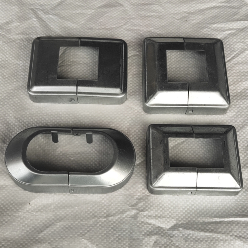 Iron Art Guardrails Rear Loading Feet Cover Two Style Cover Buttons Type Lid Guard Rail Feet Cover Iron Art Accessories Standpipe Trim Lid
