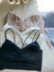 Back Cross Ice Silk Beauty Back Underwear Women's Anti-exposure Gathered Tube Top Summer Thin Outer Wear Bottoming Vest Suspender