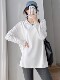 High-end version! Thickened German velvet bottoming shirt for women in autumn and winter with loose white brushed long-sleeved T-shirt and the bottom is missing