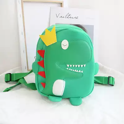 Cartoon dinosaur school bag kindergarten children baby cute shoulder backpack boy girl 1-3-5 years old small backpack