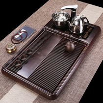 Tea tray Solid wood with electromagnetic stove integrated automatic boiling water set Ebony tray large whole bakelite tea table