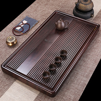 Whole ebony tea tray Solid wood household tea sea large Kung Fu tea set Imitation rosewood Mahogany tray Bakelite tea table