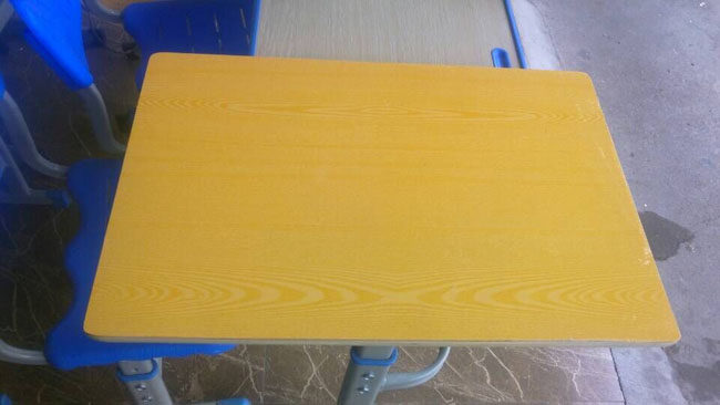Manufacturer Special Price Students Class Table And Chairs Panel Student Desks Backrest Multi-Laminate Table Top Plate Small Square Stool Panel