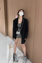 2022 new spring and summer design feeling creative letter Sexy hot girl dress harness with dress and dress female display slim retro trendy