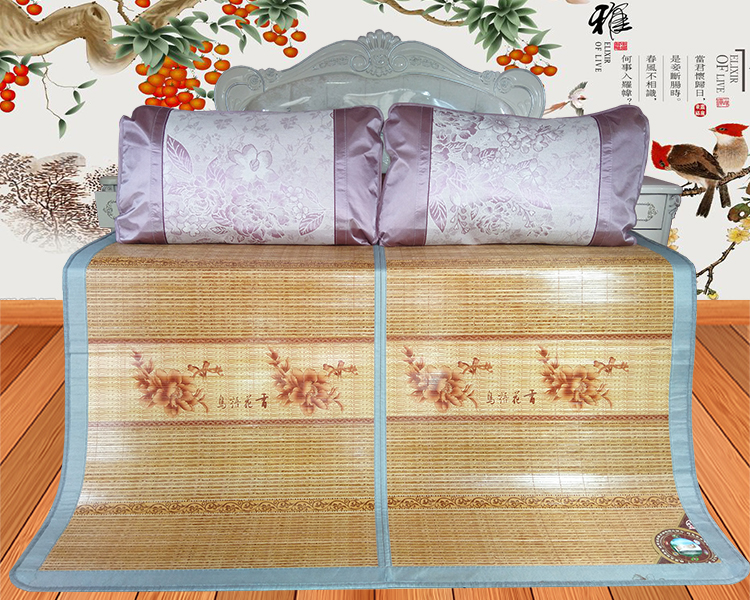 1.8m gấp thảm giường hè mat hai mặt 1,5m rửa mat mat mat mây - Thảm mùa hè chiếu mành tre