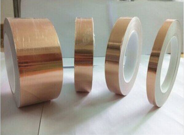 Single-lead copper foil tape Conductive shielding tape single-sided conductive copper foil paper pure copper self-adhesive tape 5MM
