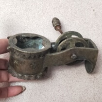 Antique miscellaneous Pure copper ink fountain Bronze ornaments Carpenter tools supplies Ink fountain old objects