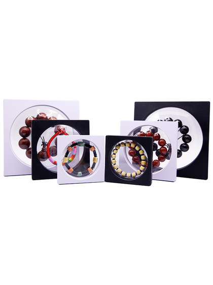 文玩pe薄膜悬浮盒首饰收纳盒饰品展示盒密封包装手链珠宝项链盒