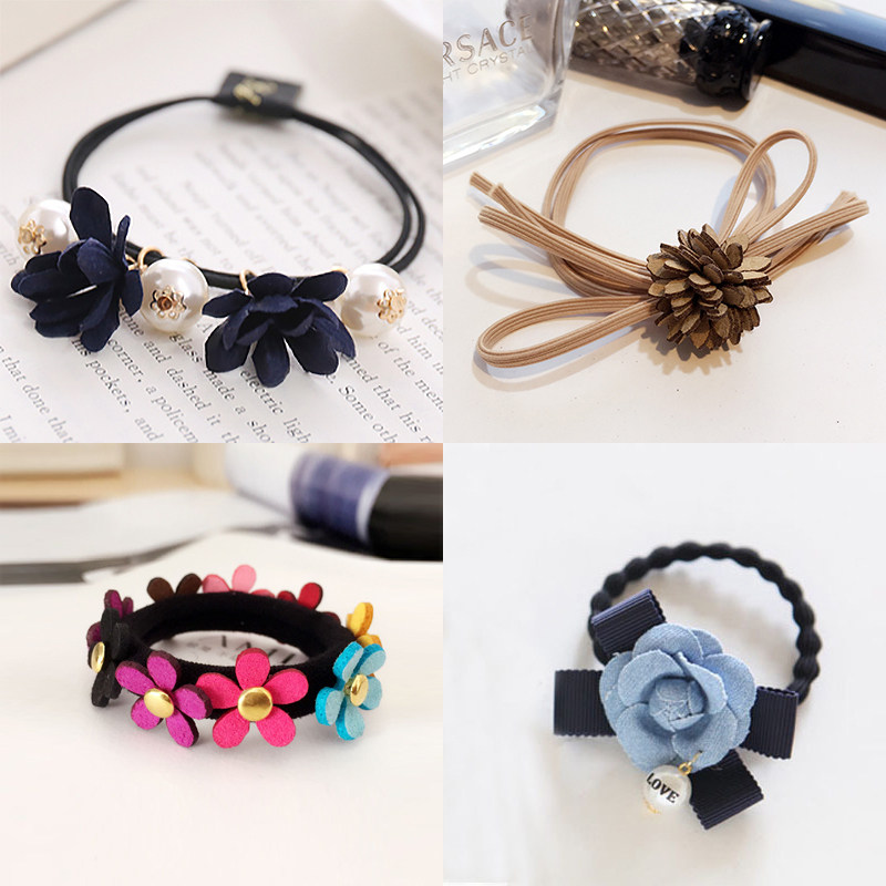 Korea lemon hair ring hairpin sweet head rope hair rope hair band tie hair jewelry headwear wild rubber band hair band