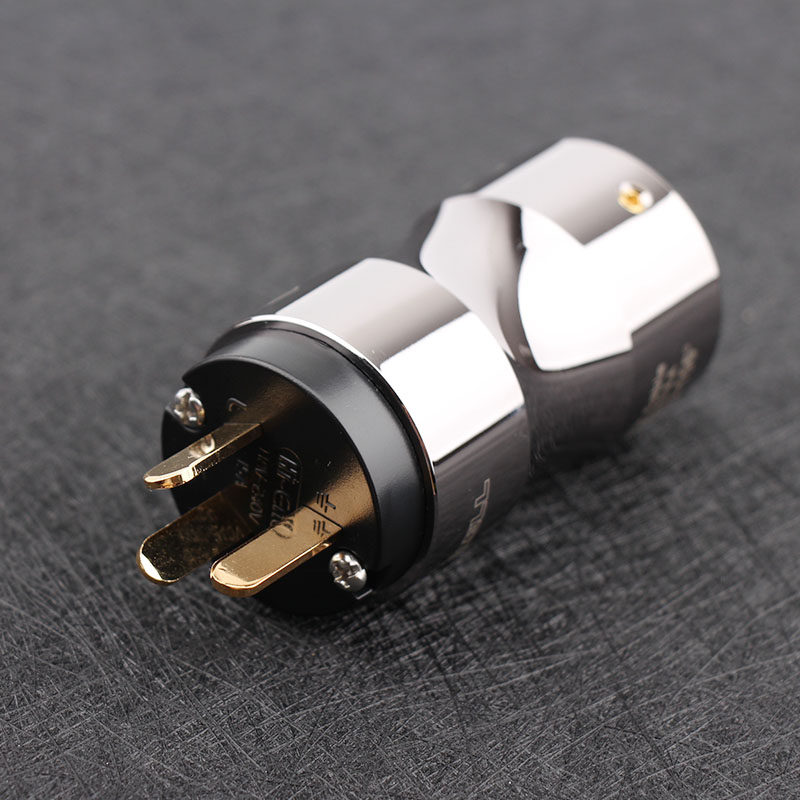 Special Offer: Qili K-156 Gold-Plated Metal Audio Plug, Audiophile-Grade Us/National Standard Power Plug