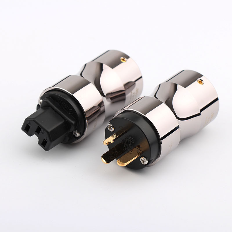 Special Offer: Qili K-156 Gold-Plated Metal Audio Plug, Audiophile-Grade Us/National Standard Power Plug