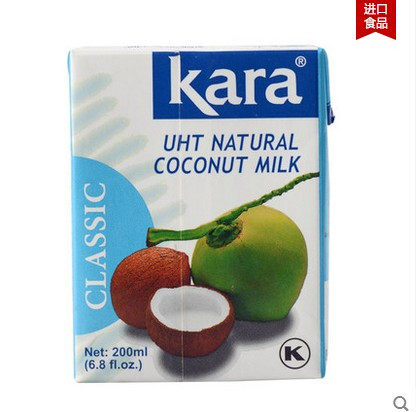 Baking ingredients Jiale kara coconut milk tea dessert commercial sago dew coconut milk coconut juice 200ml household