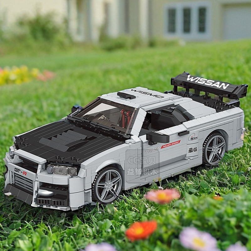 Skyline Gtr R34 War God Building Blocks Jdm Boys Creative Car Model 10113 Assembly Toy Moc Skyline Gtr R34 War God Building Blocks Jdm Boys Creative Car Model 10113 Assembly Toy Moc