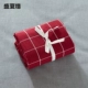 Vỏ gối cotton kiểu Nhật giặt đơn giản lưới màu vỏ gối cặp 48 * 74 vỏ gối bông đôi - Gối trường hợp