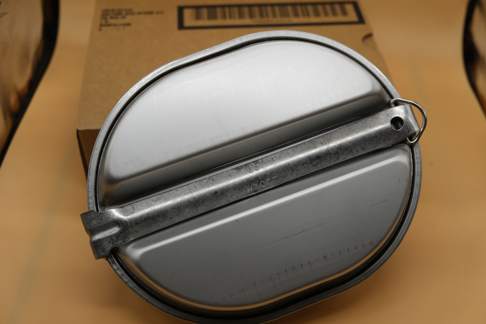 New US Army public hair stainless steel lunch box outdoor tableware lunch box