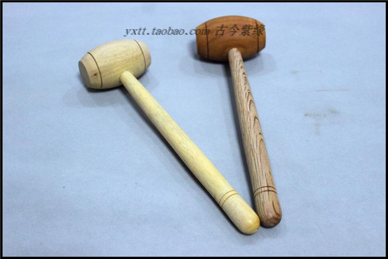 Ancient and modern Ziyuan Yixing purple sand pot making purple sand tools to do handmade purple sand pot tools hammer wood hammer