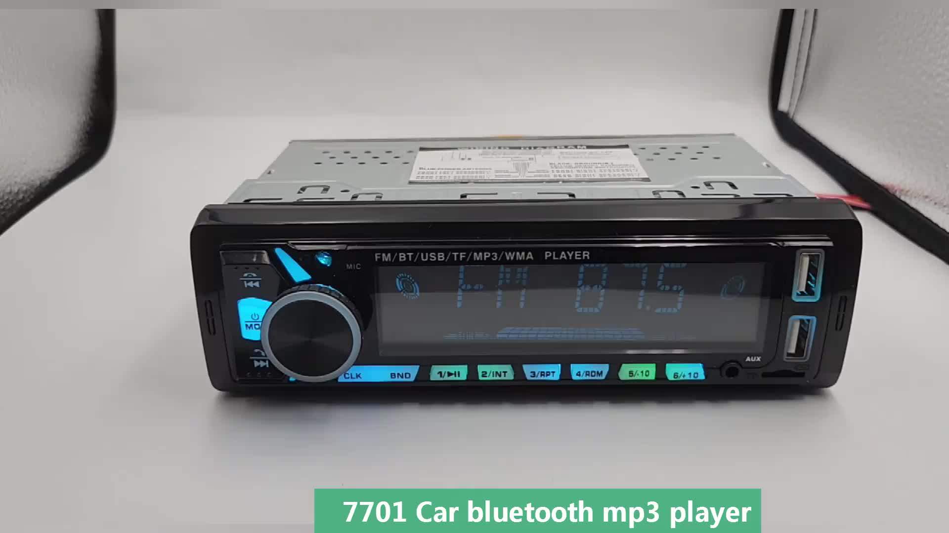 7701 Car Stereo Radio Mp3 Player Blue Tooth Bt Two Usb Car Monitor Mp5